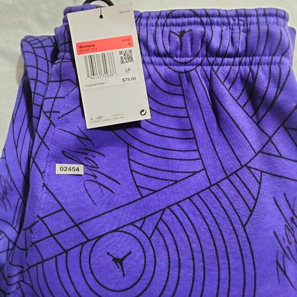 Nike Air Jordan Brooklyn Fleece Jogger Sweatpants Women's Size L NWT DV1447-514 - Picture 6 of 6